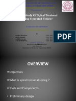 "Case Study of Spiral Torsional Spring Operated Vehicle": B.M.S. Institute of Technology Yelahanka, BANGALORE-560064