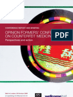Opinion formers' Conference on Counterfeit Medicines