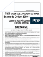 Exame OAB 2009-1 Prova Prático Profissional - Direito Civil