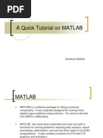 Matlab Short Tutorial