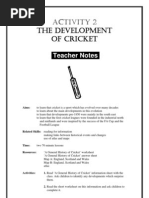 Download The Development of Cricket by Balaji Rao N SN22706274 doc pdf