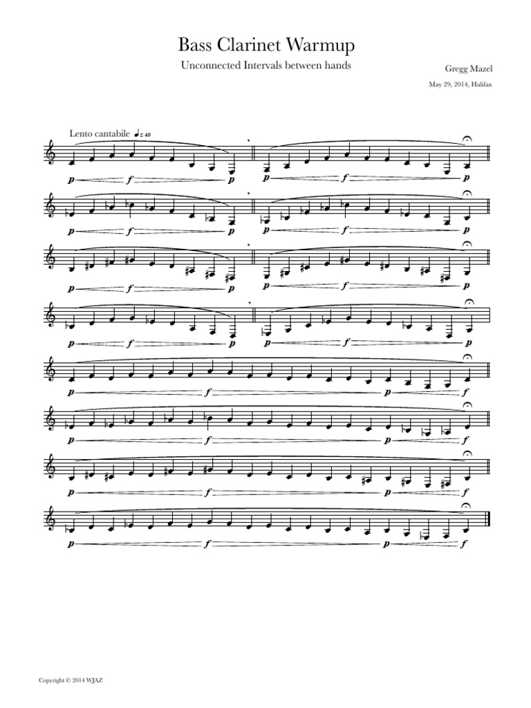 Bass Warmup Exercise