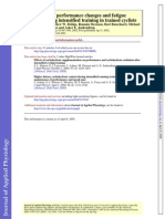 Time Course of Performance Changes and Fatigue Markers During Intensifed Training in Trained Cyclists