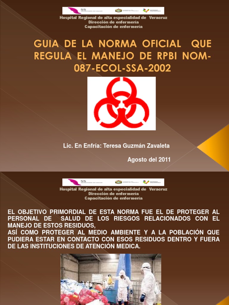 Manejo de RPBI en Consultorios Dentales | PDF | Residuos | Hospital