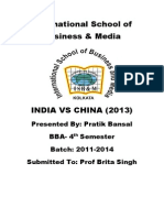 India Vs China 2013