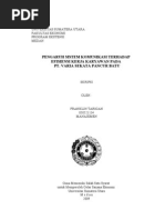 Download Pengaruh Sistem Komunikasi Terhadap Efisiensi Kerja Karyawan Pada PT Varia Sekata Pancurbatu by Juan Wilcox SN22712355 doc pdf