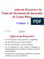 Unidad I, Toma de Decisiones de Inversion a Largo Plazo