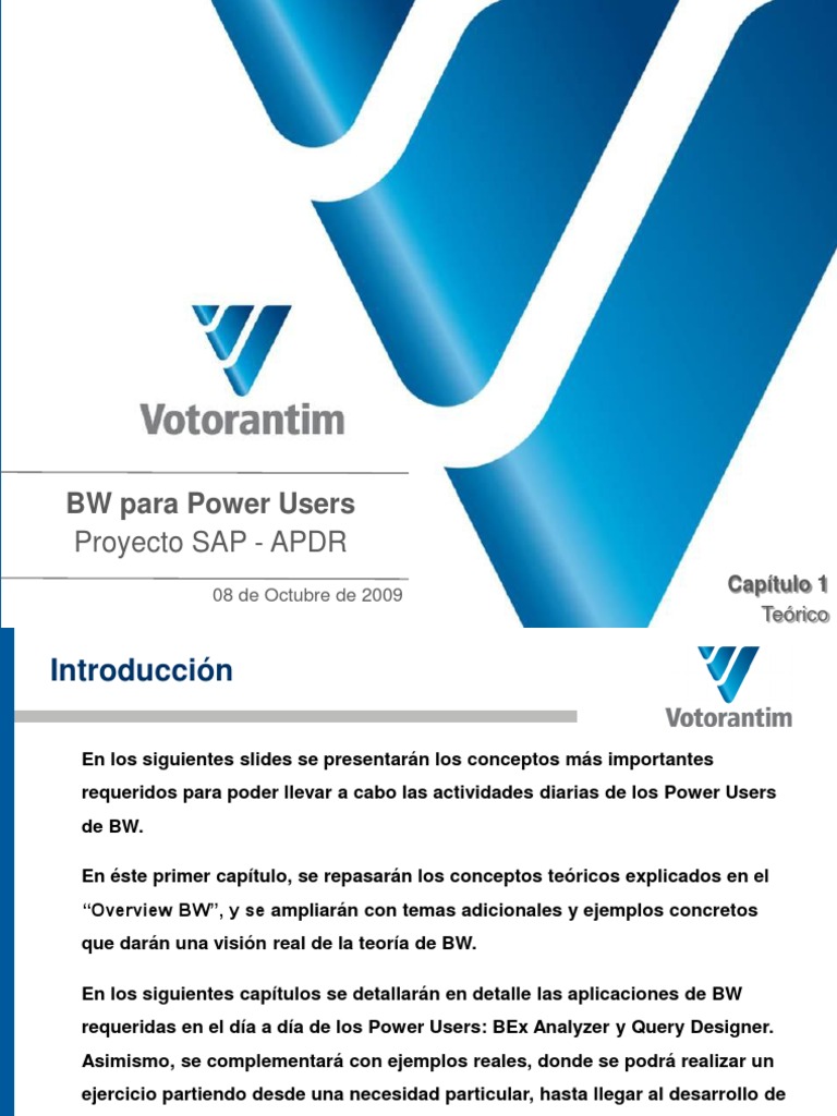 BW para Power Users en SAP | PDF | Sap Se | Planificación de recursos ...