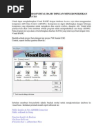 Membuat Program Visual Basic Dengan Mengkoneksikan Database Ms