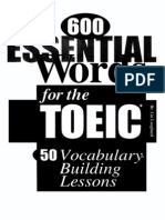 600 Essential Word For Toeic Test