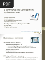 E-Commerce and Development: Key Trends and Issues