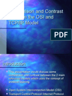 Comparison and Contrast Between The OSI and TCP/IP Model