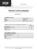 Relatório Técnico-pedagógico