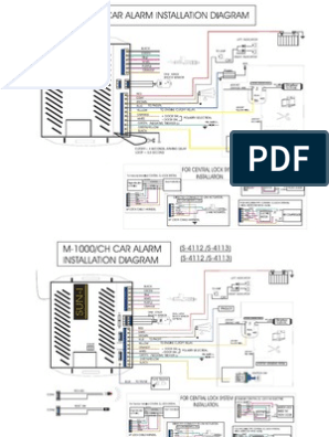 Diagramas de Alarmas para Auto | PDF | Ingenieria Eléctrica | Componentes