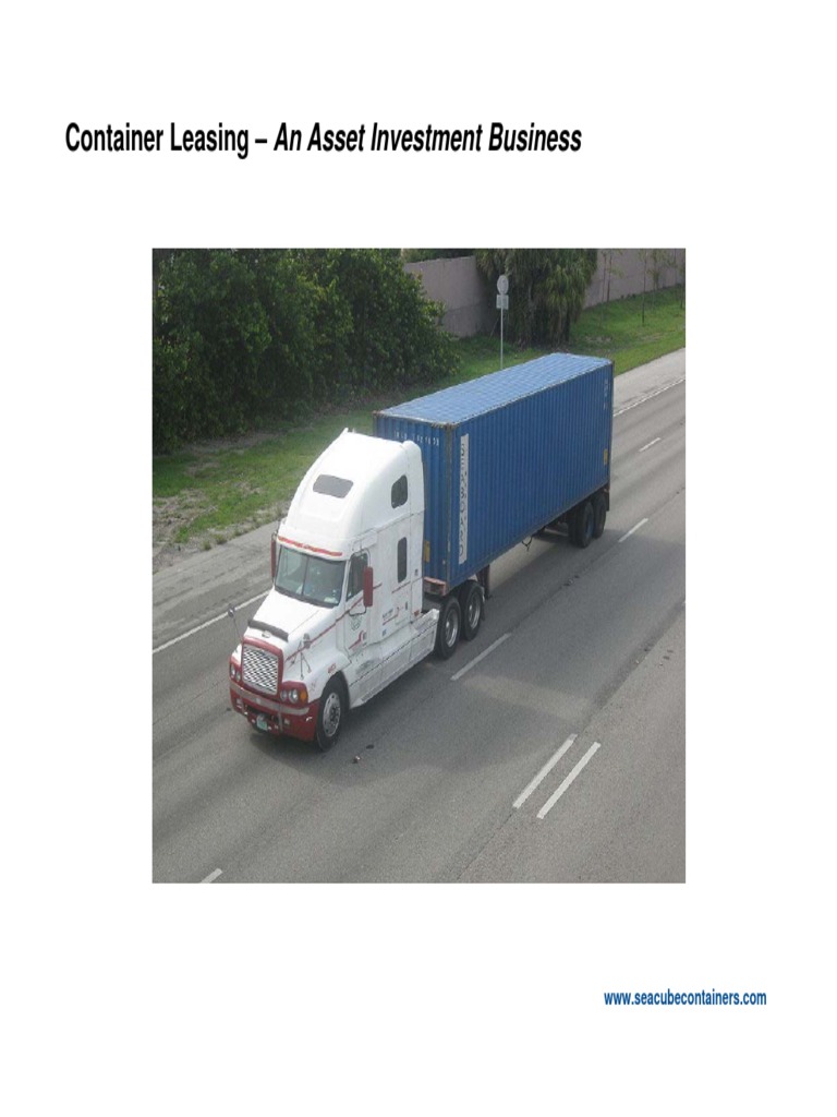 Container Leasing Investment Insights | PDF | Lease | Book Value