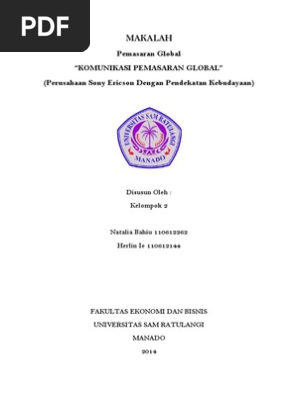 Makalah Pemasaran Global