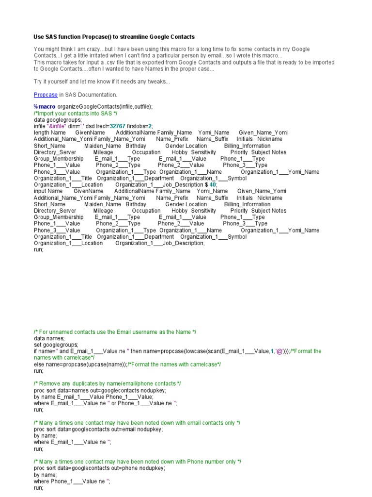 Sas contact email