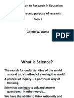 Introduction To Research in Education The Nature and Purpose of Research