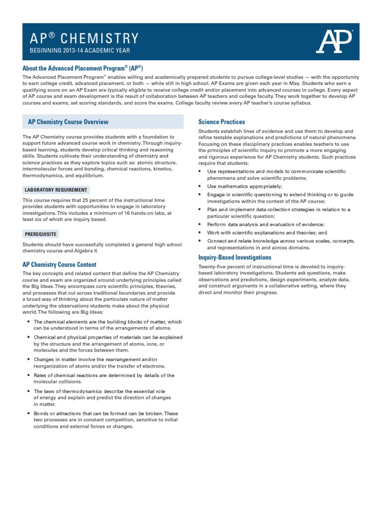 Ap chemistry syllabus pdf image