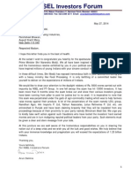 Letter To Smt. Harsimrat Kaur Badal PDF