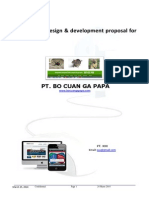 Website Design & Development Proposal For: Pt. Bo Cuan Ga Papa