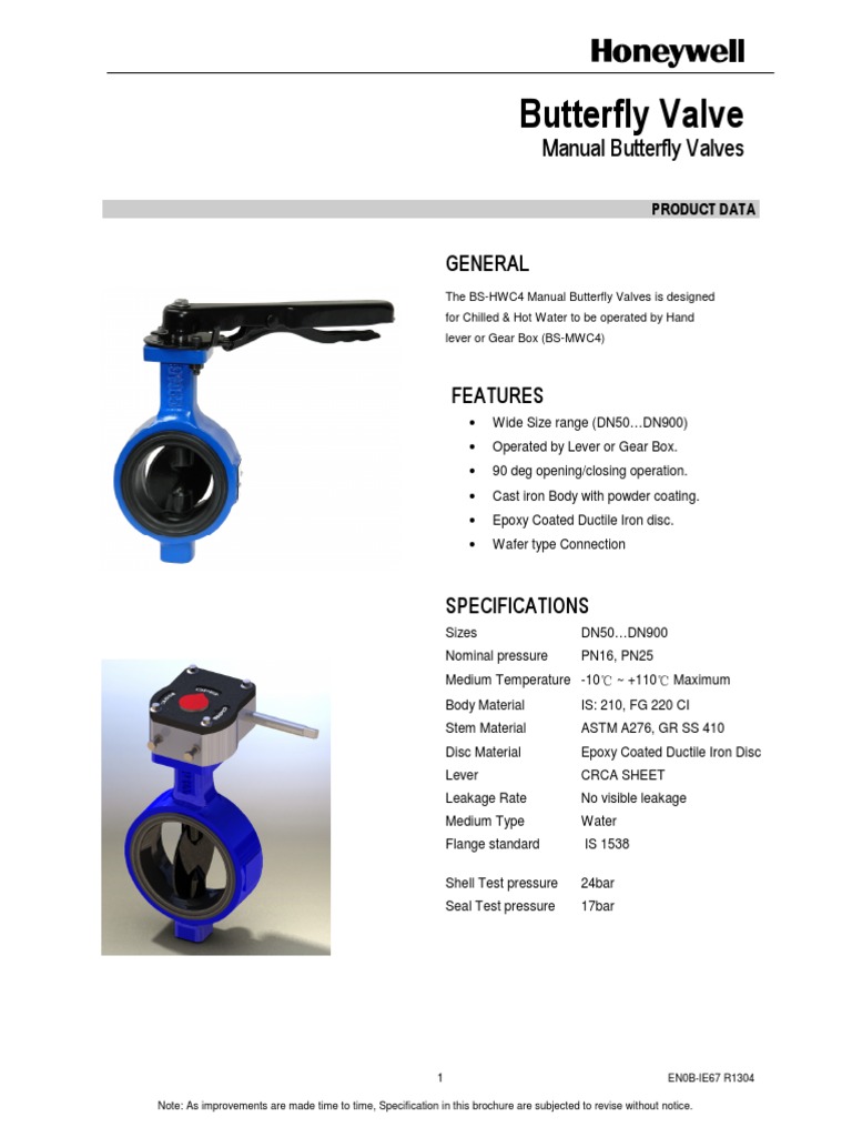 Butterfly Valve | PDF | Valve | Transmission (Mechanics)
