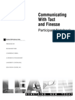 Workbook - Communicating With Tact and Finesse