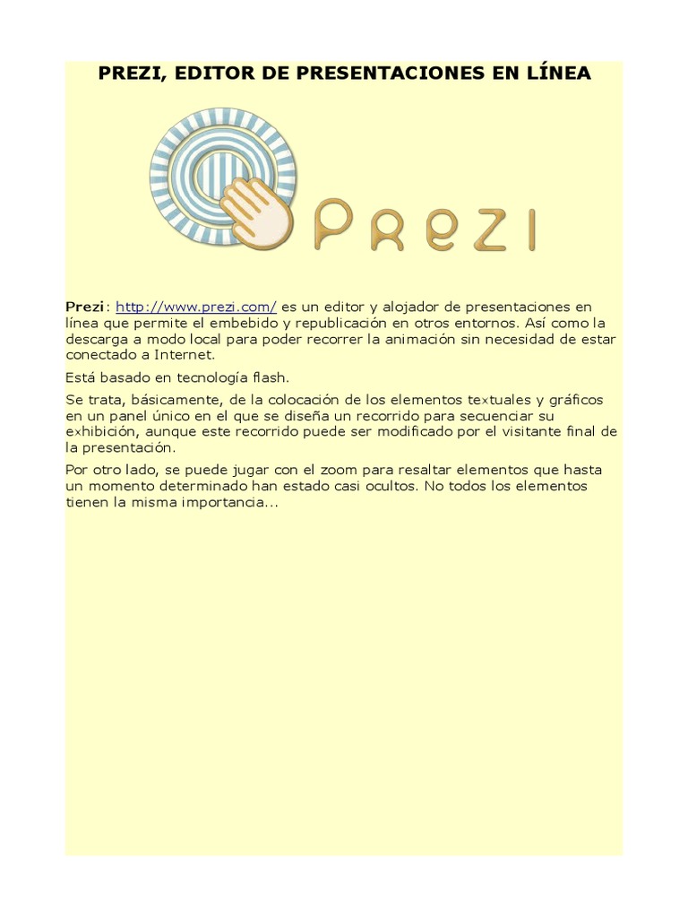 Manual Prezi | PDF | Point and Click | Hipervínculo