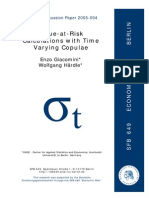 Value-at-Risk Calculations With Time Varying Copulae: Enzo Giacomini Wolfgang Härdle