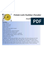 Potato Leek Cheddar Chowder Recipe