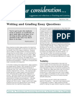 Writing and Grading Essay Questions: Validity