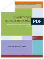 Quantitative Methods For Finance