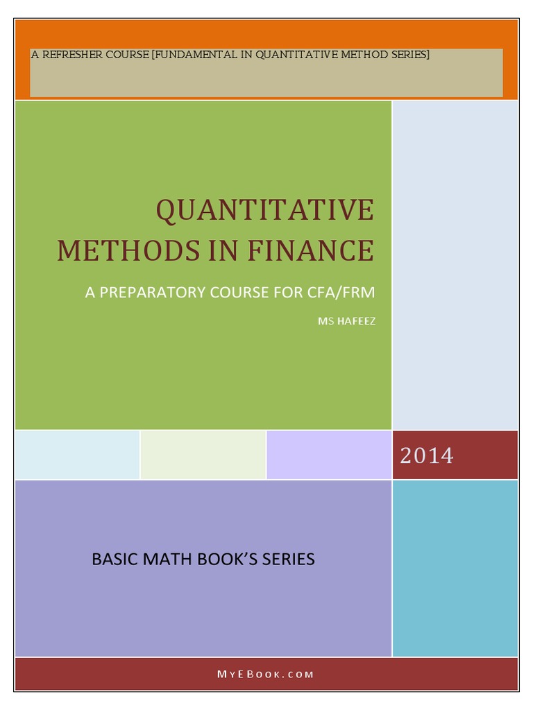 Quantitative Methods for Finance | Internal Rate Of Return | Present