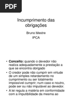 7 - Incumprimento Das Obrigações
