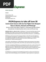 Download PEOPLExpress to take off on June 30 by Betsy Parkins SN227173819 doc pdf