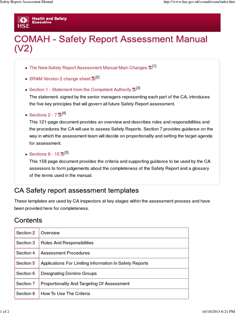 Safety Report Assessment Manual