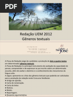 Português Redação UEM2012 Gêneros Textuais Bruno
