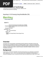 Importing a CAD Drawing- WaterCAD V8i