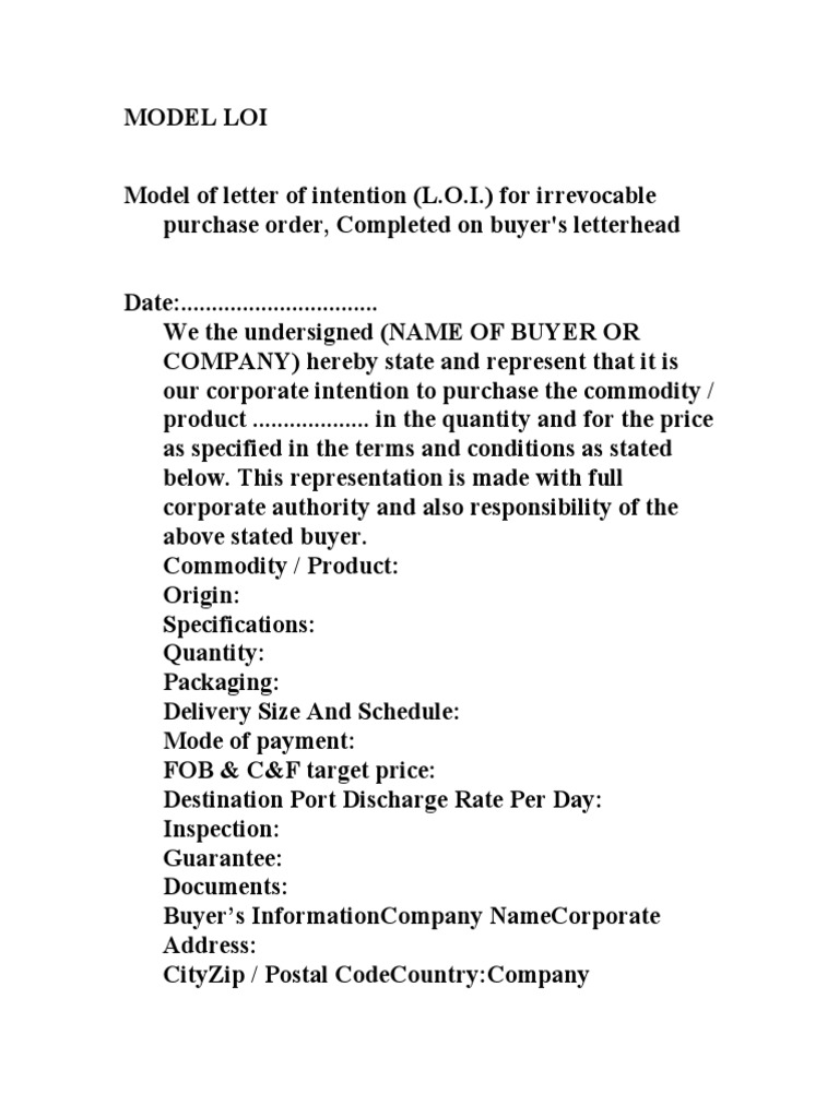 Model Loi | PDF | Law