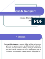 Contractul de Transport