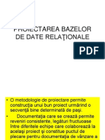 Proiectarea Bazelor de Date Relationale