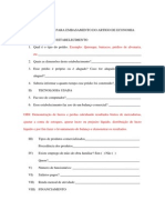 Questionário para Embasammentto Do Artigo de Economia