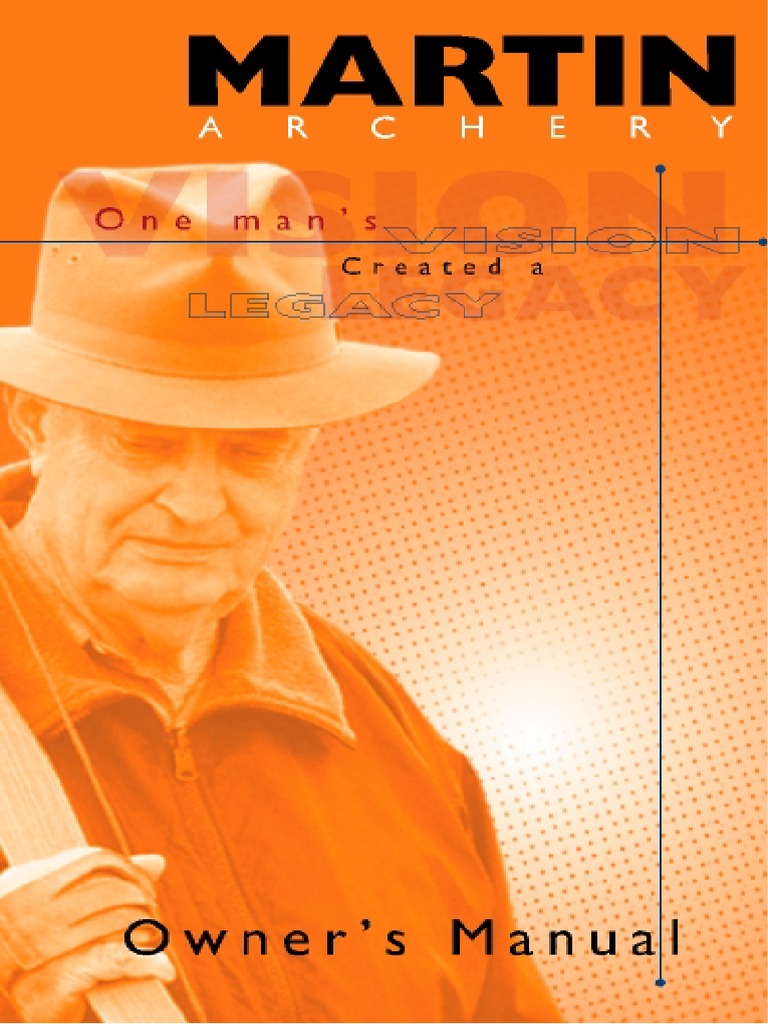 2001 Martin Compound Bow Manual | PDF | Arrow | Bow And Arrow