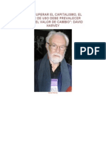 Harvey - para Superar El Capitalismo, Valor de Uso, Valor de Cambio