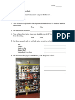 Food Storage Guidelines Quiz