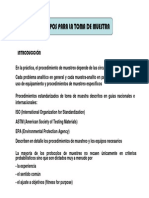 Métodos y equipos para la toma de muestra en análisis químico