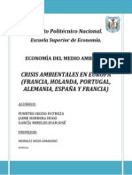 Crisis Ambientales en Europa (Francia, Holanda, Portugal, Alemania