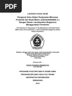 Download Pengaruh Suhu Dalam Pembuatan Minuman Probiotik Sari Buah Melon Curcumismelo L Dengan Starter Lactobacillus Bulgaricus Menggunakan Fermentor by Nadia Praditasari SN227226877 doc pdf