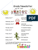 Fourth Grade Newsletter Final