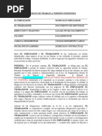 Modelo Indefinido Con Horario